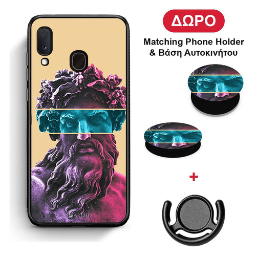Zeus Art - Samsung Galaxy M20 θήκη + Δώρο Phone Holder & Βάση Αυτοκινήτου