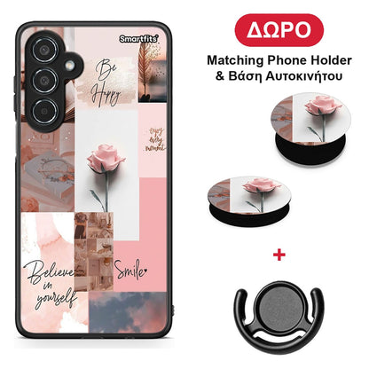 Aesthetic Collage - Samsung Galaxy M35 5G θήκη + Δώρο Phone Holder & Βάση Αυτοκινήτου