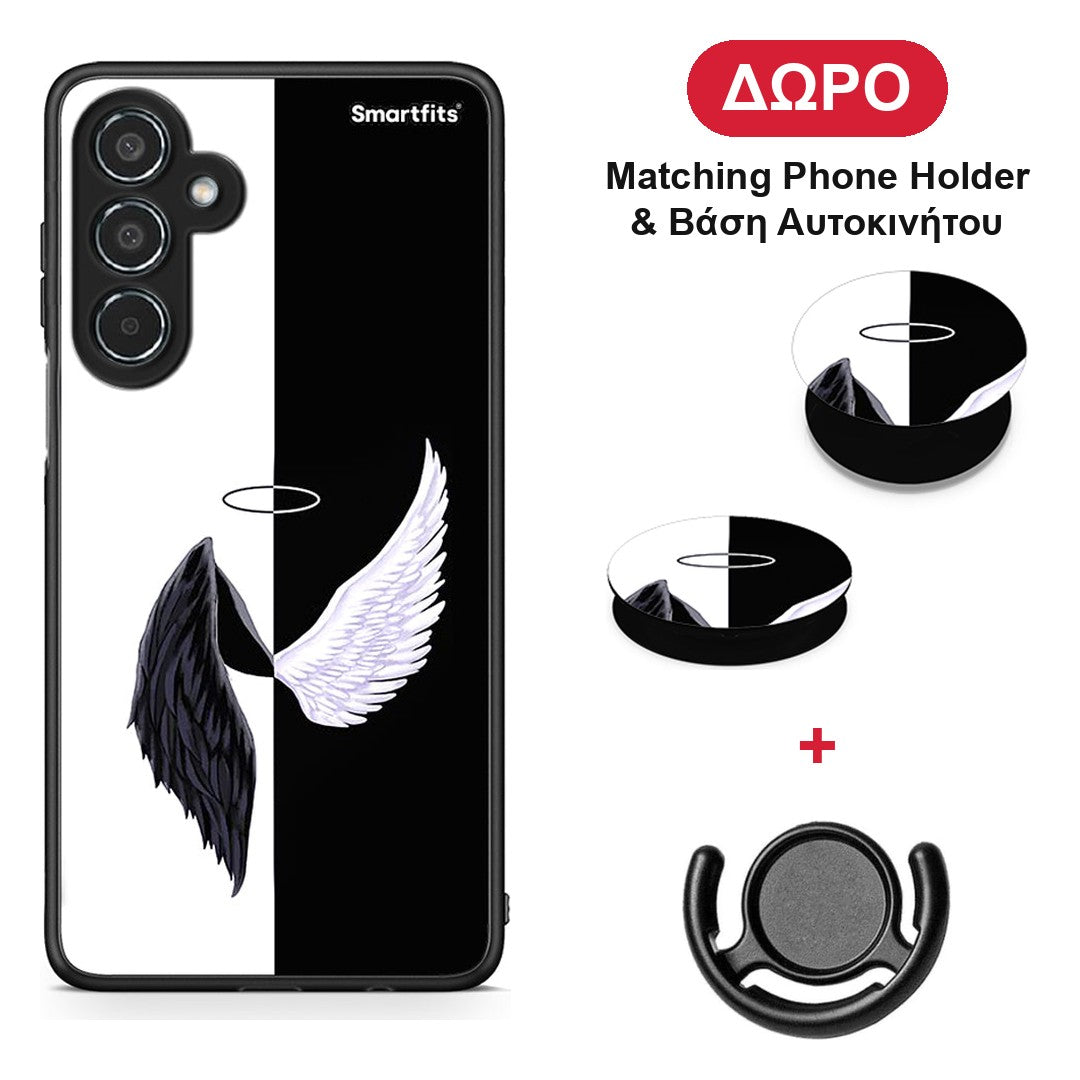 Angels Demons - Samsung Galaxy M35 5G θήκη + Δώρο Phone Holder & Βάση Αυτοκινήτου