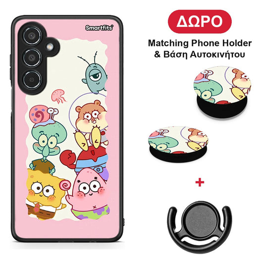 Cute Companion - Samsung Galaxy M35 5G θήκη + Δώρο Phone Holder & Βάση Αυτοκινήτου