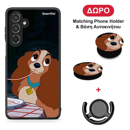 Lady And Tramp 2 - Samsung Galaxy M35 5G θήκη + Δώρο Phone Holder & Βάση Αυτοκινήτου