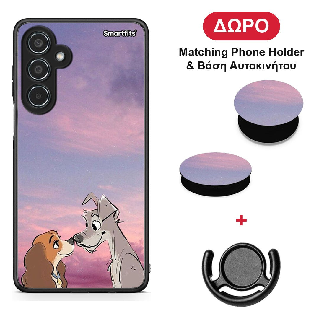 Lady And Tramp - Samsung Galaxy M35 5G θήκη + Δώρο Phone Holder & Βάση Αυτοκινήτου