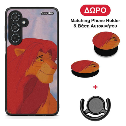 Lion Love 1 - Samsung Galaxy M35 5G θήκη + Δώρο Phone Holder & Βάση Αυτοκινήτου