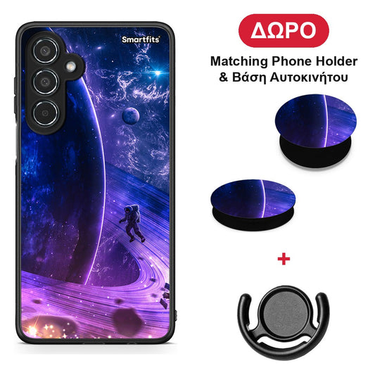 Lost Astronaut - Samsung Galaxy M35 5G θήκη + Δώρο Phone Holder & Βάση Αυτοκινήτου