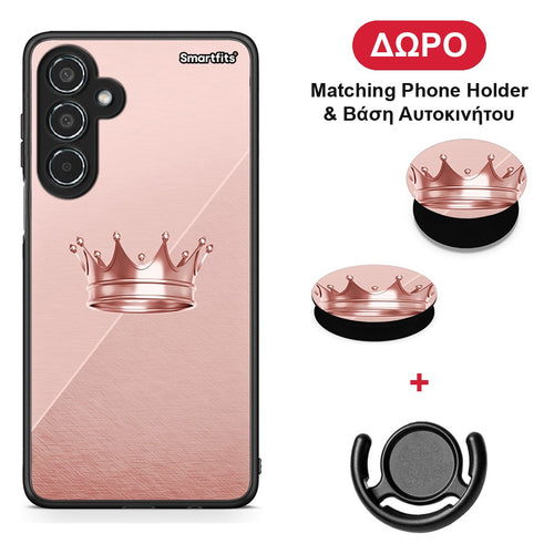 Minimal Crown - Samsung Galaxy M35 5G θήκη + Δώρο Phone Holder & Βάση Αυτοκινήτου