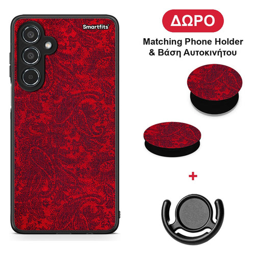 Paisley Cashmere - Samsung Galaxy M35 5G θήκη + Δώρο Phone Holder & Βάση Αυτοκινήτου