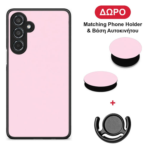 Pale Pink - Samsung Galaxy M35 5G θήκη + Δώρο Phone Holder & Βάση Αυτοκινήτου