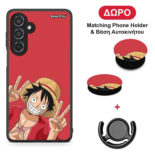 Pirate Luffy - Samsung Galaxy M35 5G θήκη + Δώρο Phone Holder & Βάση Αυτοκινήτου