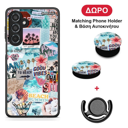 Summer Vibes - Samsung Galaxy M35 5G θήκη + Δώρο Phone Holder & Βάση Αυτοκινήτου
