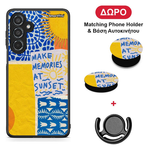 Sunset Memories - Samsung Galaxy M35 5G θήκη + Δώρο Phone Holder & Βάση Αυτοκινήτου