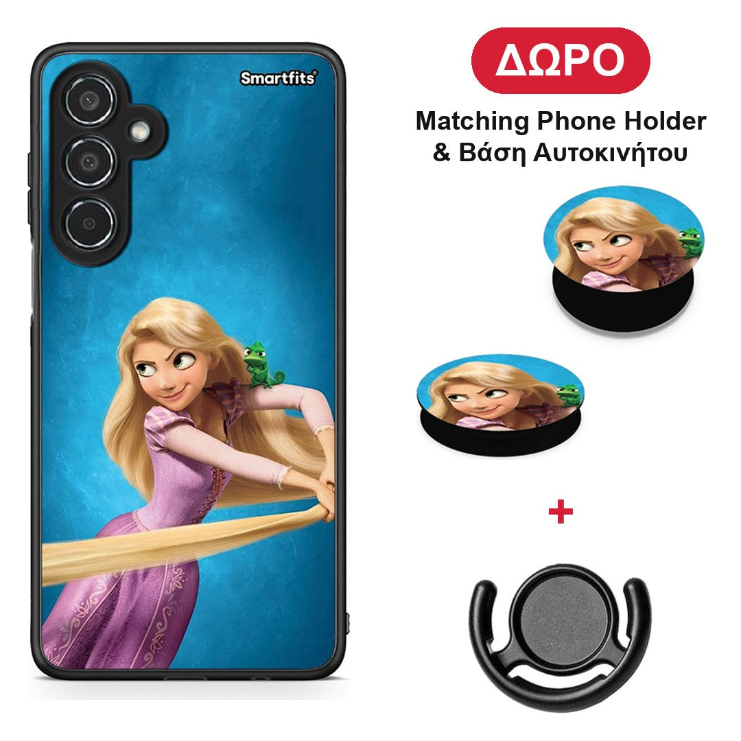 Tangled 2 - Samsung Galaxy M35 5G θήκη + Δώρο Phone Holder & Βάση Αυτοκινήτου