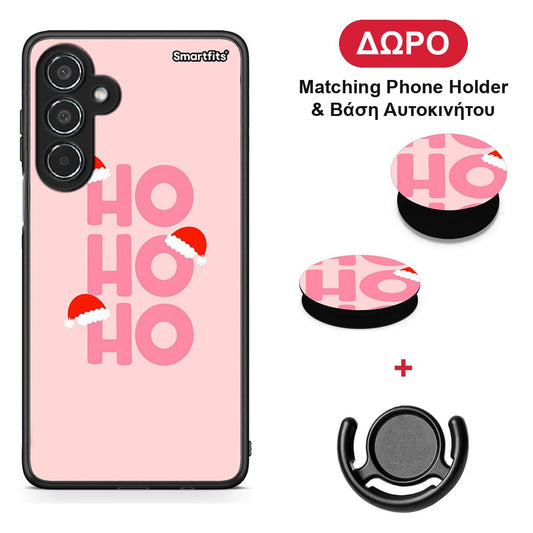 Xmas Ho Ho Ho - Samsung Galaxy M35 5G θήκη + Δώρο Phone Holder & Βάση Αυτοκινήτου
