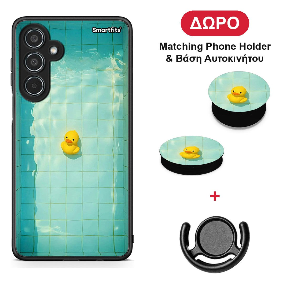 Yellow Duck - Samsung Galaxy M35 5G θήκη + Δώρο Phone Holder & Βάση Αυτοκινήτου