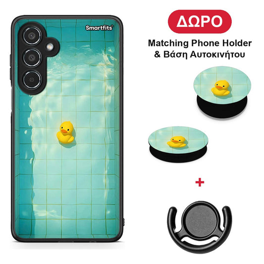 Yellow Duck - Samsung Galaxy M35 5G θήκη + Δώρο Phone Holder & Βάση Αυτοκινήτου