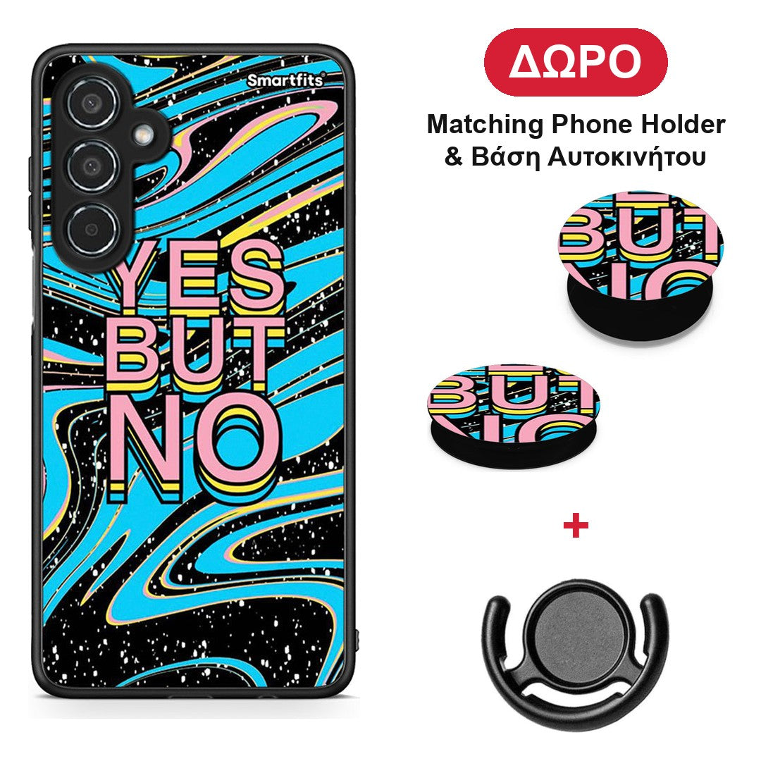 Yes But No - Samsung Galaxy M35 5G θήκη + Δώρο Phone Holder & Βάση Αυτοκινήτου