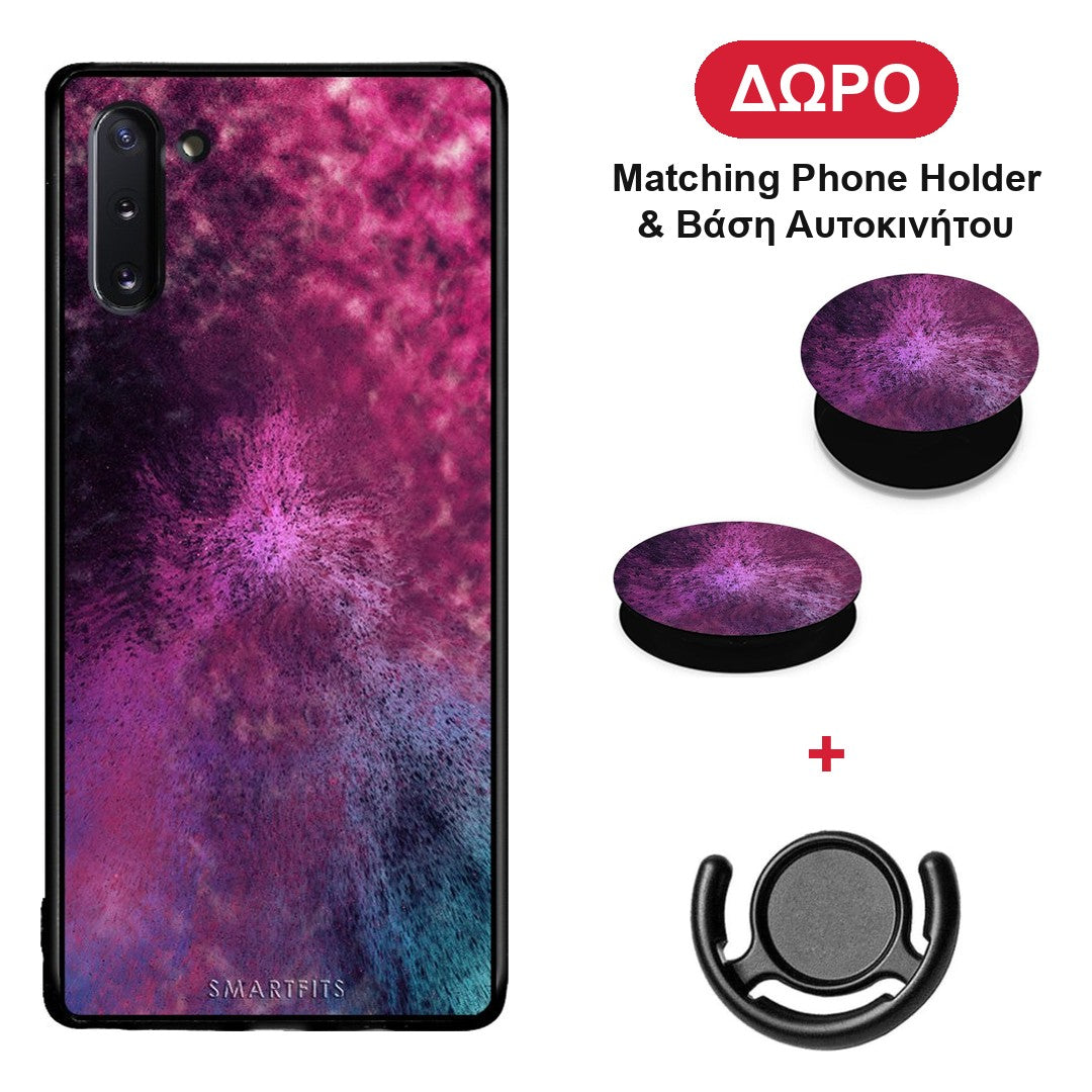 Galactic Aurora - Samsung Galaxy Note 10 θήκη + Δώρο Phone Holder & Βάση Αυτοκινήτου