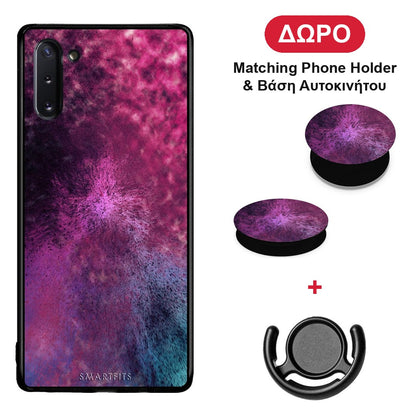 Galactic Aurora - Samsung Galaxy Note 10 θήκη + Δώρο Phone Holder & Βάση Αυτοκινήτου