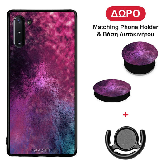 Galactic Aurora - Samsung Galaxy Note 10 θήκη + Δώρο Phone Holder & Βάση Αυτοκινήτου