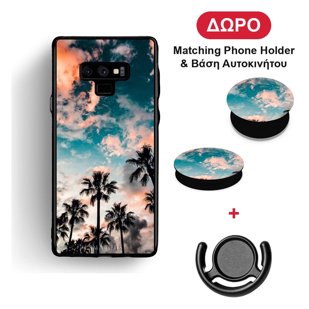 Summer Sky - Samsung Galaxy Note 9 θήκη + Δώρο Phone Holder & Βάση Αυτοκινήτου