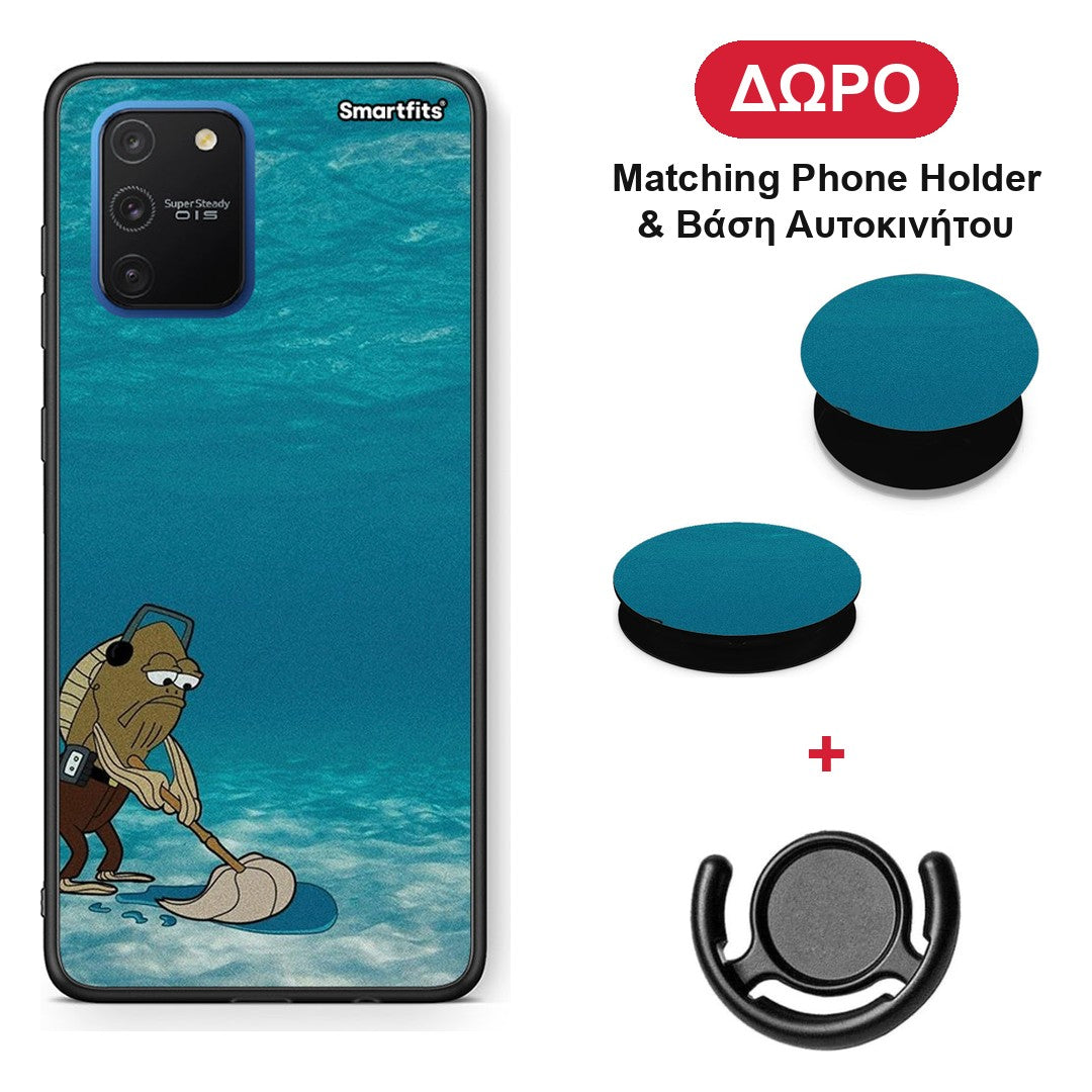 Clean The Ocean - Samsung Galaxy S10 Lite θήκη + Δώρο Phone Holder & Βάση Αυτοκινήτου