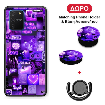 Collage Stay Wild - Samsung Galaxy S10 Lite θήκη + Δώρο Phone Holder & Βάση Αυτοκινήτου