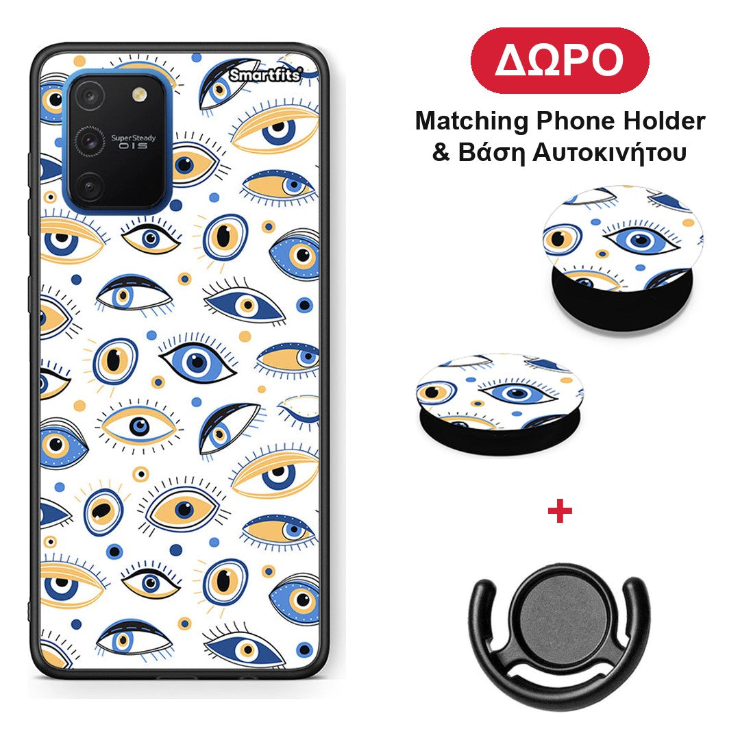 Ftou Ftou - Samsung Galaxy S10 Lite θήκη + Δώρο Phone Holder & Βάση Αυτοκινήτου