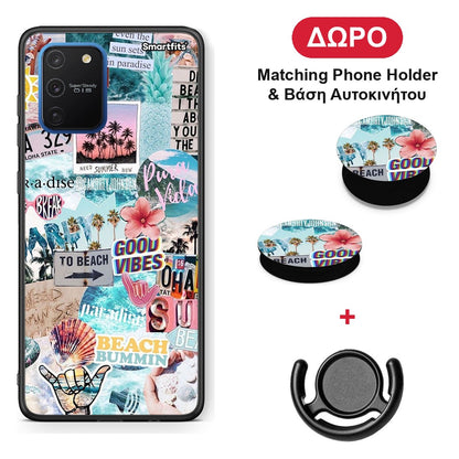 Summer Vibes - Samsung Galaxy S10 Lite θήκη + Δώρο Phone Holder & Βάση Αυτοκινήτου