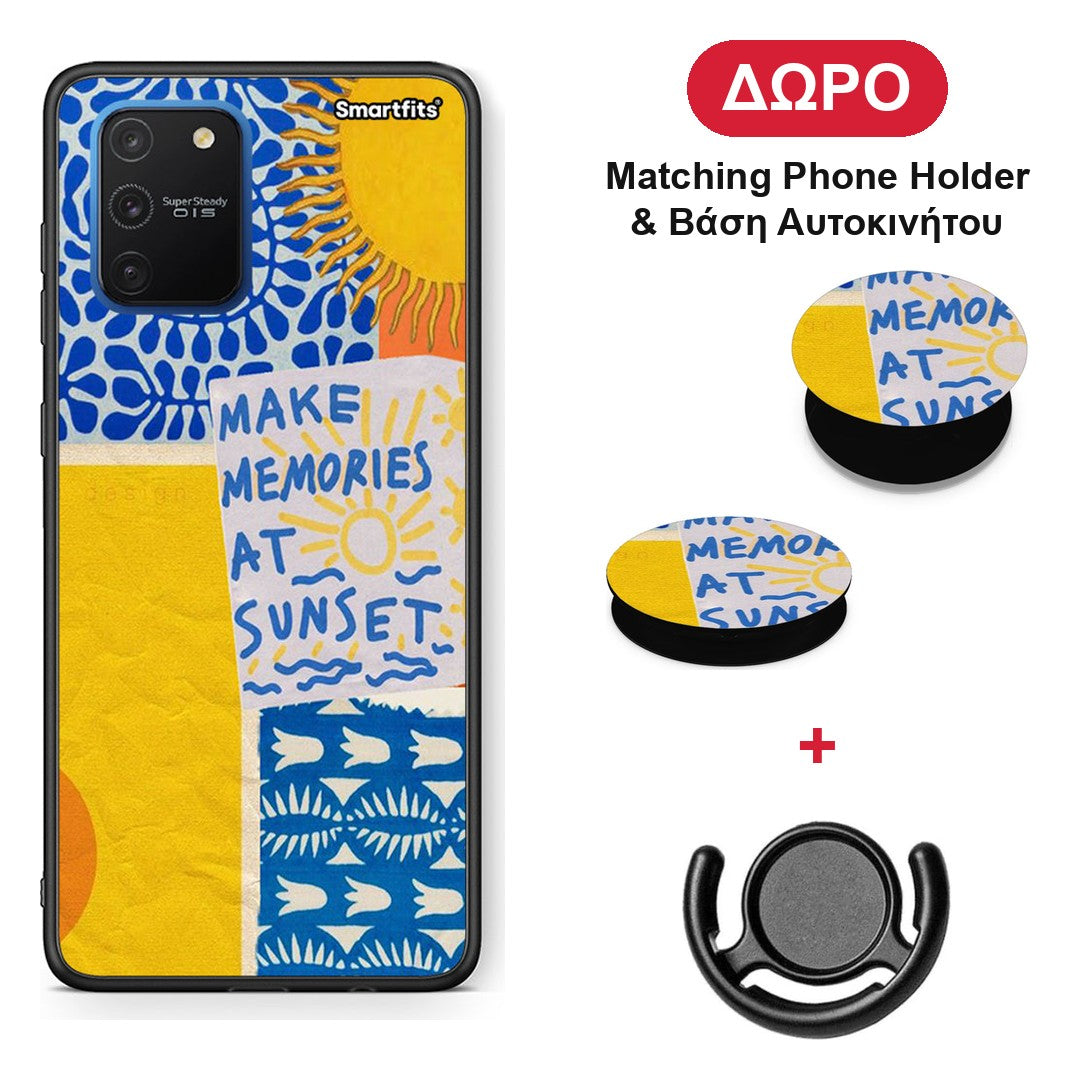 Sunset Memories - Samsung Galaxy S10 Lite θήκη + Δώρο Phone Holder & Βάση Αυτοκινήτου