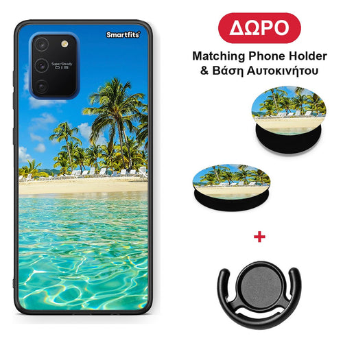 Tropical Vibes - Samsung Galaxy S10 Lite θήκη + Δώρο Phone Holder & Βάση Αυτοκινήτου