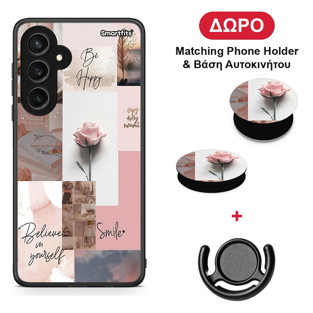 Aesthetic Collage - Samsung Galaxy S23 FE θήκη + Δώρο Phone Holder & Βάση Αυτοκινήτου