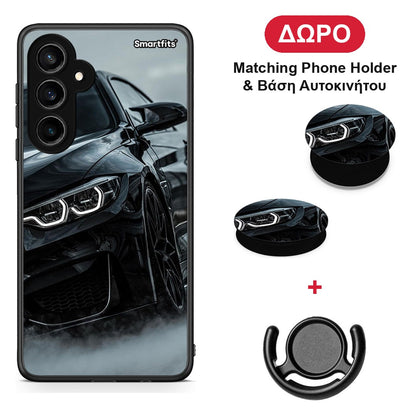 Black BMW - Samsung Galaxy S23 FE θήκη + Δώρο Phone Holder & Βάση Αυτοκινήτου