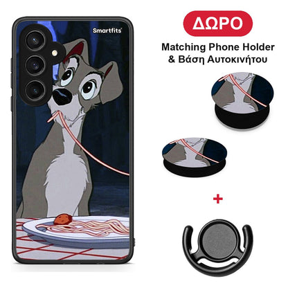 Lady And Tramp 1 - Samsung Galaxy S23 FE θήκη + Δώρο Phone Holder & Βάση Αυτοκινήτου