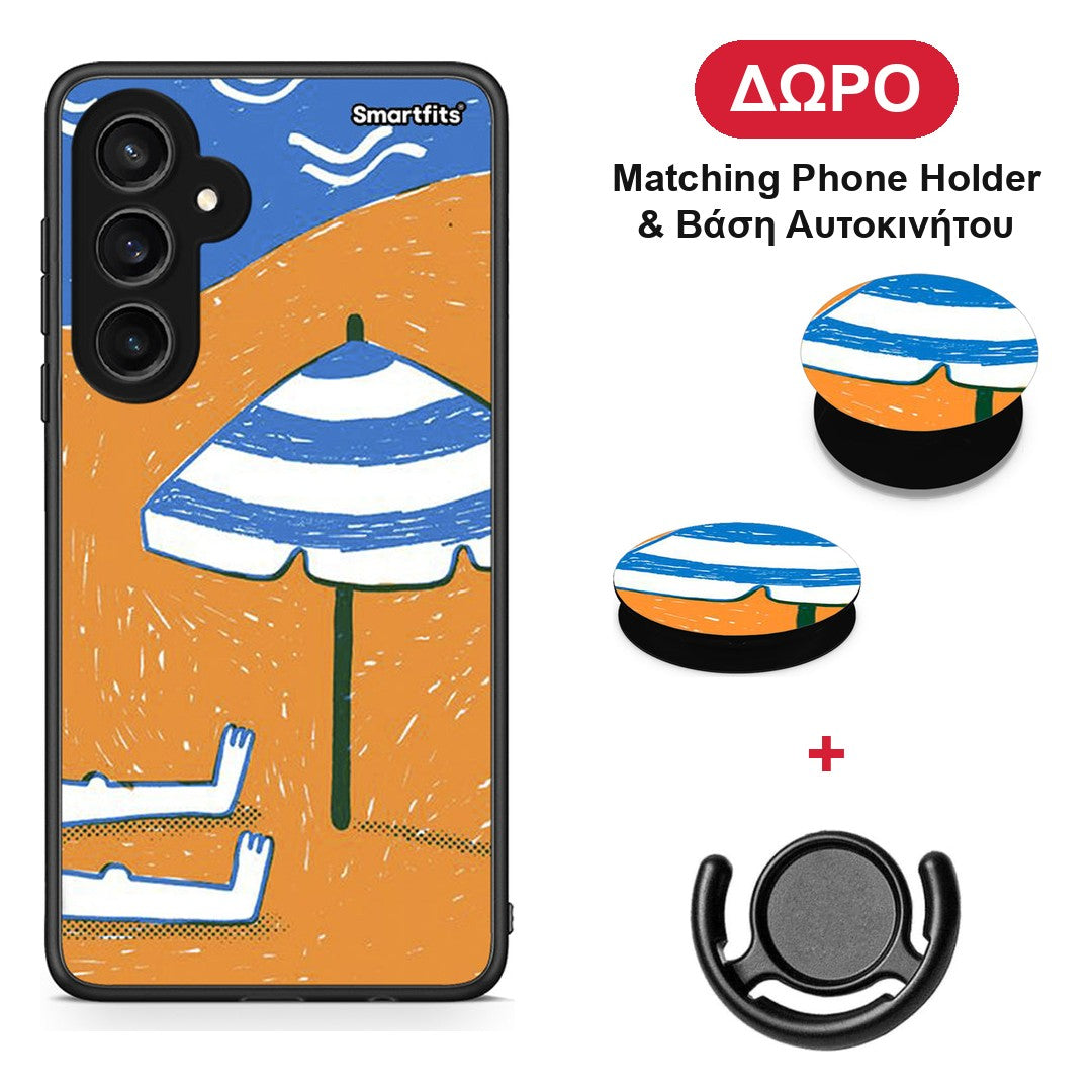 Summering - Samsung Galaxy S23 FE θήκη + Δώρο Phone Holder & Βάση Αυτοκινήτου