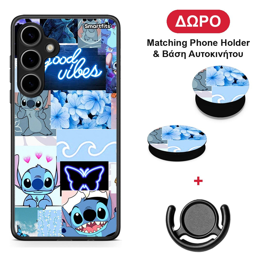 Collage Good Vibes - Samsung Galaxy S24 Plus θήκη + Δώρο Phone Holder & Βάση Αυτοκινήτου