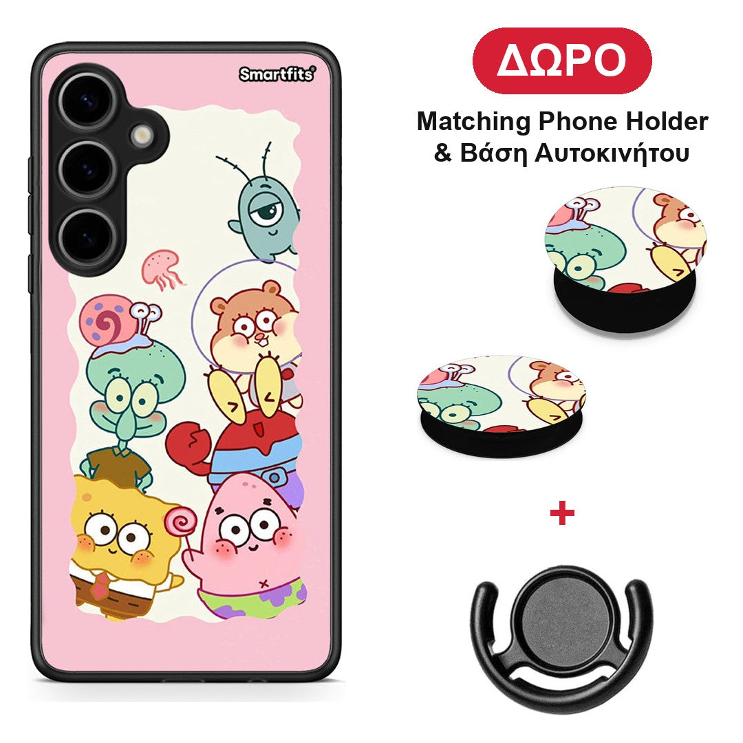 Cute Companion - Samsung Galaxy S24 Plus θήκη + Δώρο Phone Holder & Βάση Αυτοκινήτου