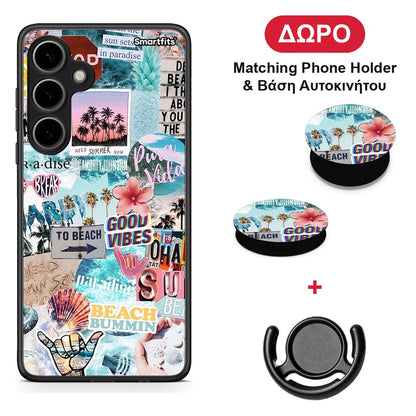 Summer Vibes - Samsung Galaxy S24 Plus θήκη + Δώρο Phone Holder & Βάση Αυτοκινήτου