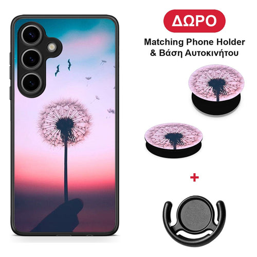 Boho Wish - Samsung Galaxy S25 θήκη + Δώρο Phone Holder & Βάση Αυτοκινήτου