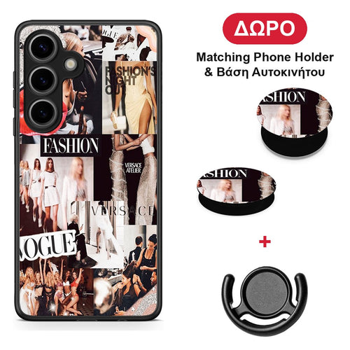 Collage Fashion - Samsung Galaxy S25 θήκη + Δώρο Phone Holder & Βάση Αυτοκινήτου