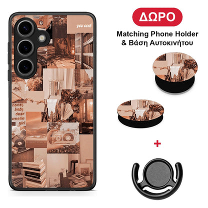 Collage You Can - Samsung Galaxy S25 θήκη + Δώρο Phone Holder & Βάση Αυτοκινήτου
