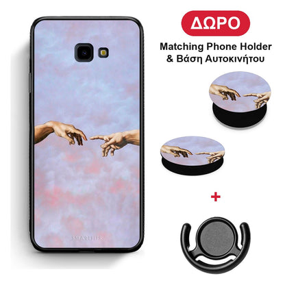 Adam Hand - Samsung Galaxy J4+ θήκη + Δώρο Phone Holder & Βάση Αυτοκινήτου