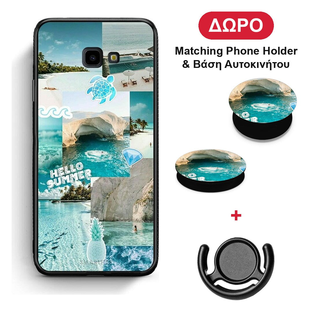 Aesthetic Summer - Samsung Galaxy J4+ θήκη + Δώρο Phone Holder & Βάση Αυτοκινήτου