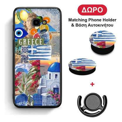 All Greek - Samsung Galaxy J4+ θήκη + Δώρο Phone Holder & Βάση Αυτοκινήτου