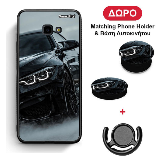 Black BMW - Samsung Galaxy J4+ θήκη + Δώρο Phone Holder & Βάση Αυτοκινήτου