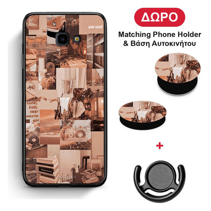 Collage You Can - Samsung Galaxy J4+ θήκη + Δώρο Phone Holder & Βάση Αυτοκινήτου
