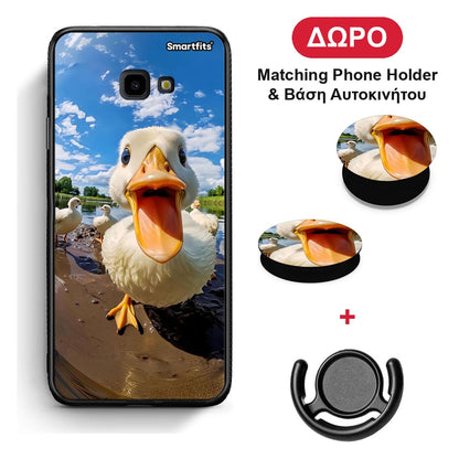 Duck Face - Samsung Galaxy J4+ θήκη + Δώρο Phone Holder & Βάση Αυτοκινήτου