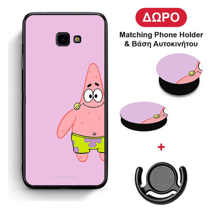 Friends Patrick - Samsung Galaxy J4+ θήκη + Δώρο Phone Holder & Βάση Αυτοκινήτου