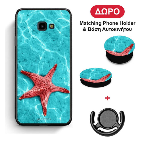 Red Starfish - Samsung Galaxy J4+ θήκη + Δώρο Phone Holder & Βάση Αυτοκινήτου
