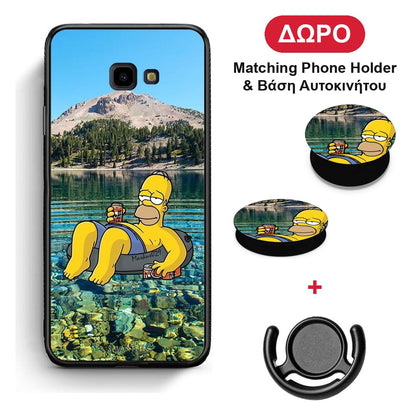 Summer Happiness - Samsung Galaxy J4+ θήκη + Δώρο Phone Holder & Βάση Αυτοκινήτου