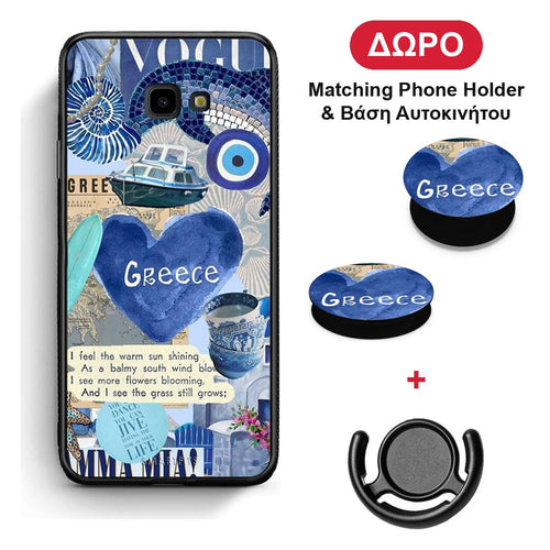 Summer In Greece - Samsung Galaxy J4+ θήκη + Δώρο Phone Holder & Βάση Αυτοκινήτου