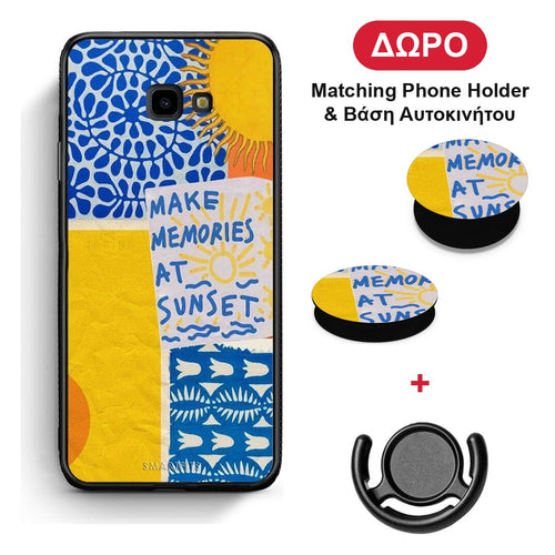 Sunset Memories - Samsung Galaxy J4+ θήκη + Δώρο Phone Holder & Βάση Αυτοκινήτου